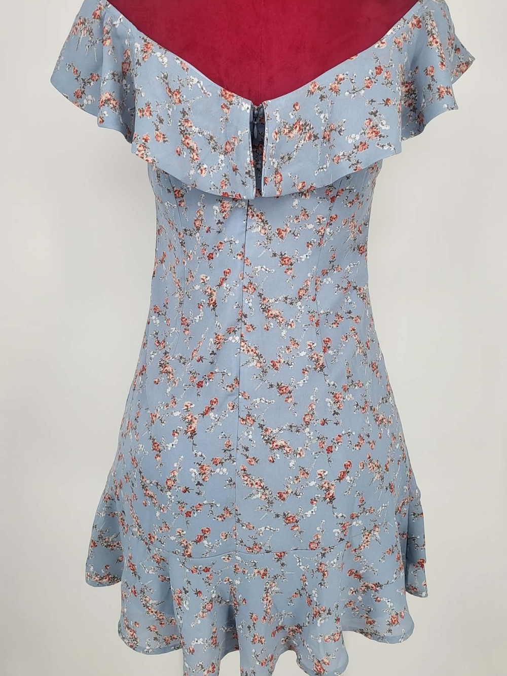 Lulu's Light Blue Floral Dress - Picture 2 of 8